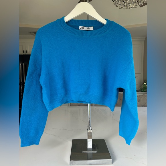 ZARA SOFT TOUCH CROPPED KNIT SWEATER SIZE M NWT - Picture 6 of 7